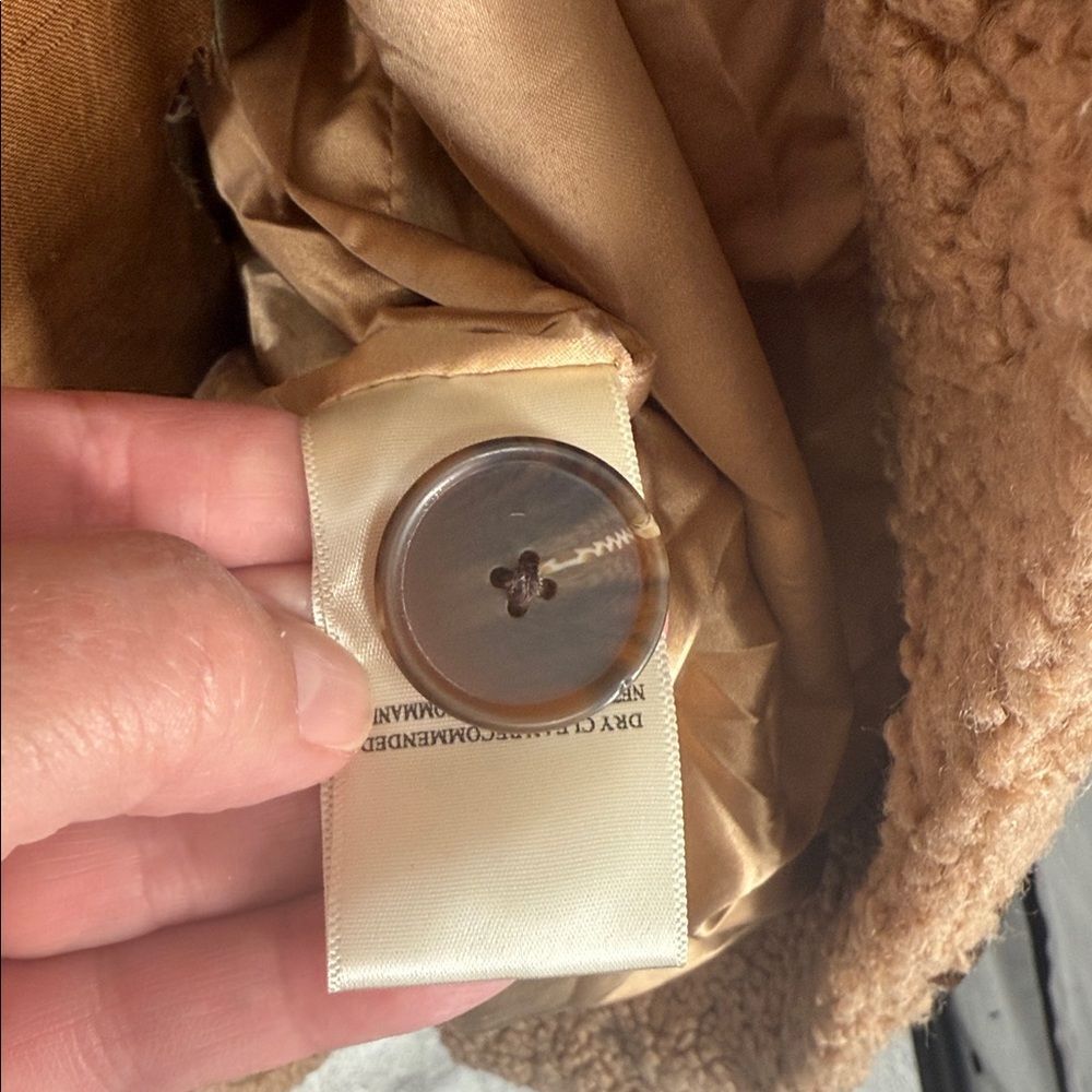 Blank NYC Coat Wm Medium Teddy Shearling Trench Belt Shacket - Picture 9 of 10